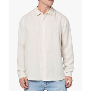 PAIGE Men's Peters Linen Pinstripe Button Up Shirt -XL